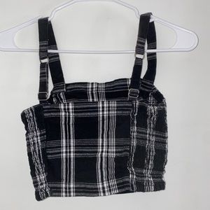Plaid crop top